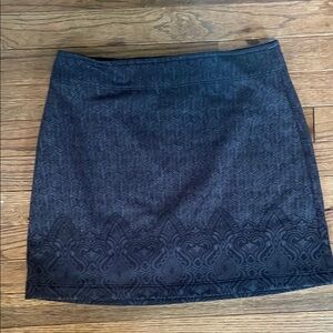Altheta Black Patterned Skirt